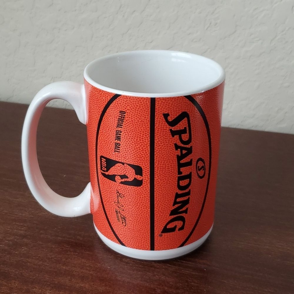 NBA Spalding Basketball Textured Orange Coffee Mug Official Game Ball